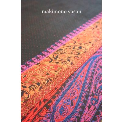 画像3: シルク混極上パシュミナストール　ペイズリードッド