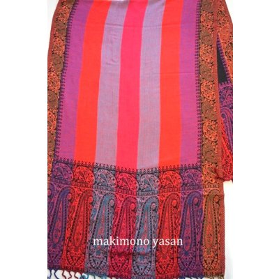 画像4: シルク混極上パシュミナストール　ペイズリードッド