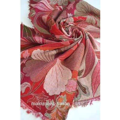 画像5: ウールコットンストール【刺繍なし】