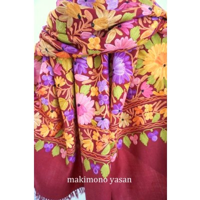 画像6: カシミール　アーリ刺繍ストール