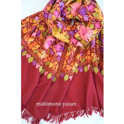 画像5: カシミール　アーリ刺繍ストール