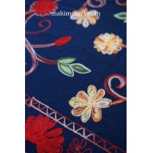 他の写真3: カシミア混花刺繍ウールストール